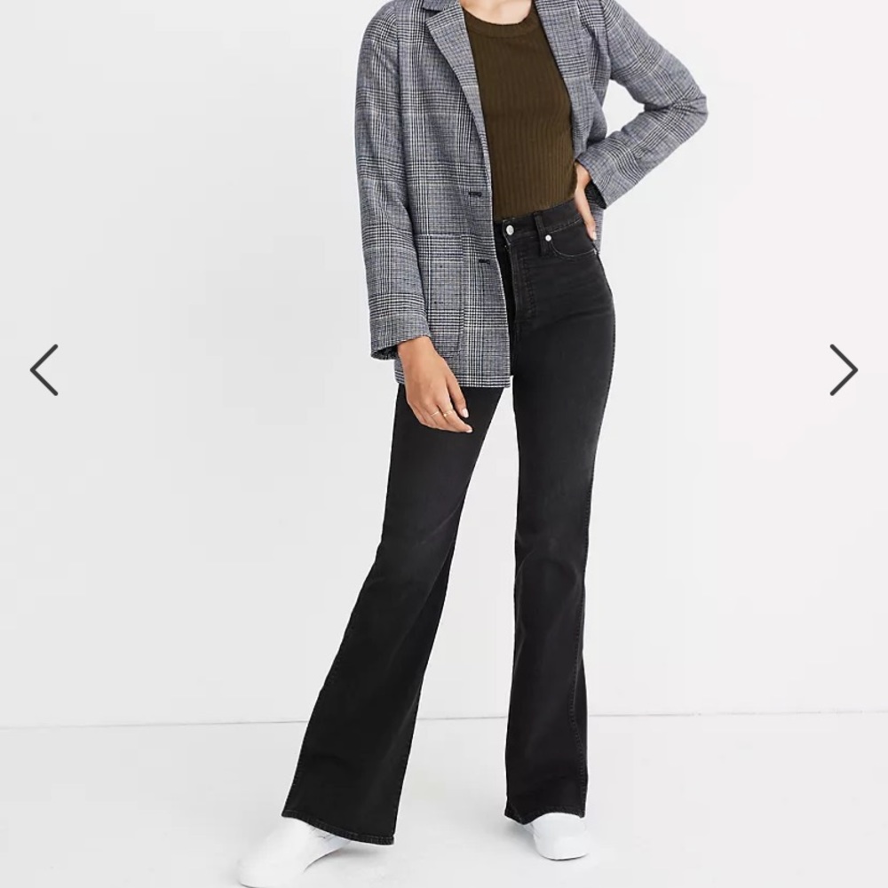 Madewell 11" High-Rise Flare Jeans bankwell wash